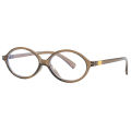 Oval Small Frame Retro Female Plain Glasses Anti-blue Light Eyeglasses Eye Protection Ladies Fashion Optical Spectacle Eyeglass 1Pcs. 