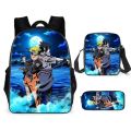 HOT NARUTO Naruto Primary and Middle School Students Schoolbag Boys Girls Anime Cartoon School Bag Mochila Children's Gifts. 