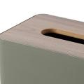Tissue Box Holder with Bamboo Wood Cover Napkin Dispenser for Restaurant.