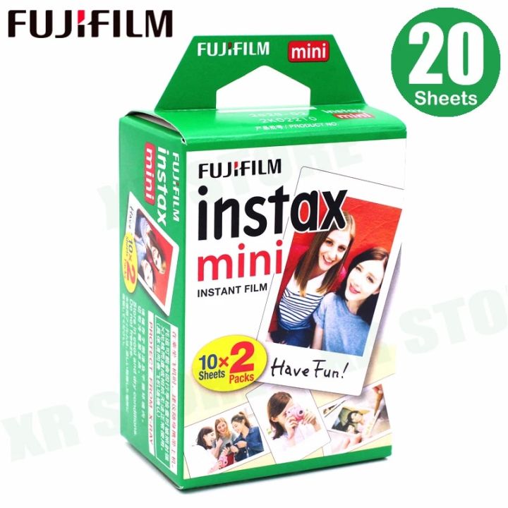 【YIYANGMAOYI111】Fujifilm Instax Mini Film White Edge 20 Photo Paper for Fuji camera with Package