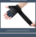 Ventilated Weight Lifting Workout Gloves With Built-In Wrist Wraps - Suitable For Men And Women.