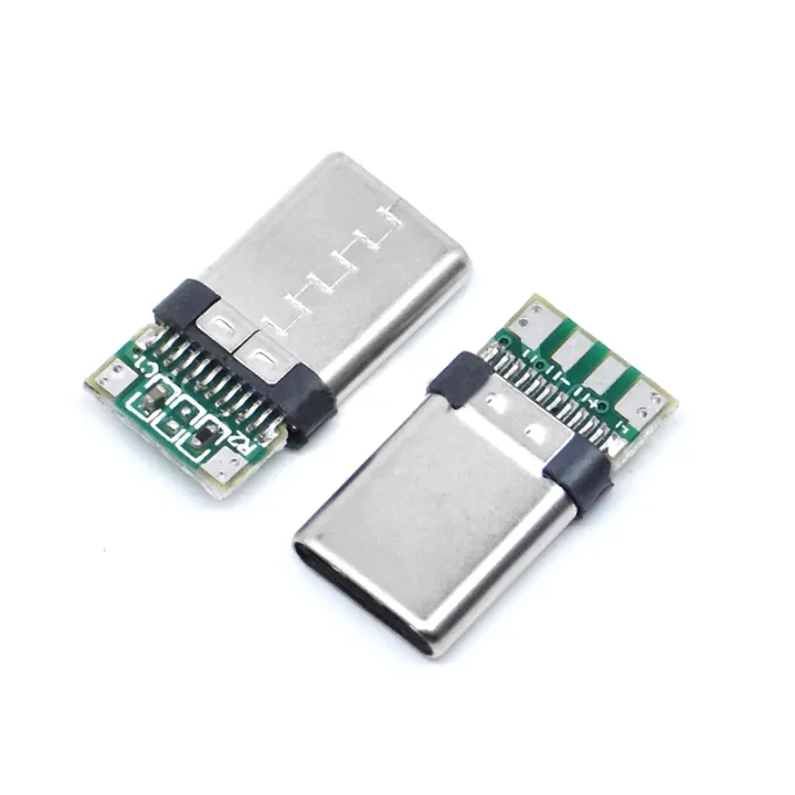 10pcs%20USB%203.1%20Type-C%20Connector%2024%20Pins%20Male%20/%20Female%20Socket%20Receptacle%20Adapter%20to%20Solder%20Wire%20Cable%2024%20Pins%20Support%20Board%20-%20Image%205