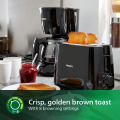 Philips Daily Collection Toaster HD2581/91 – 2 Slice, Wide Slot, Black.