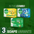 Dettol Soap Summer Pack of 3 Bathing Bar Soap (Cool, Fresh & Original) 75gm x 3. 