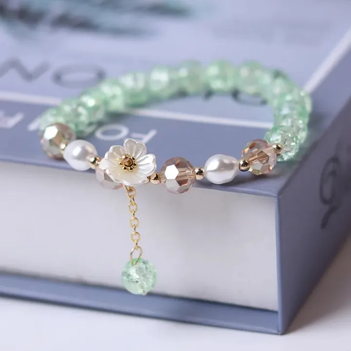 Fashion%20Korean%20White%20Flower%20Purple%20Beaded%20Bracelet%20for%20Women%20Charm%20Crystal%20Beads%20Elastic%20Adjustable%20Bracelet%20Friendship%20Jewelry%20-%20Image%204
