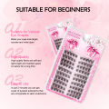 ANJOSIRMA 10 Rows DIY Eyelash Extension Set Natural Soft Cluster False Eyelashes C/D Curl Anime eyelashes beauty eye lashes.