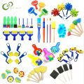 Children Toddler Sponge Stamp Brush Kits Flower Drawing Toys for Children Paint Educational DIY Art Craft Creativity Tools DDJ.