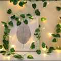 4.5 Meter 20 LED String Lights Artificial Ivy Fake Garland Green Leaf Plants Vine Battery Operate,pata+battery system light, 002. 