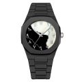 Arabic Watch Waterproof Men's Quartz Watch Black PC Plastic watch for men - Aura Arabic Watch - Black. 