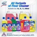 (Tiffin Box Free) Lizol Disinfectant Floor & Surface Cleaner 2 X 500ml Floral & Lavender.
