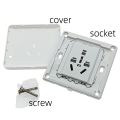 16 Amp 3 Flat Pin Plug 86 Type Socket For Air Con Water Heater Ac100~250v 16a.