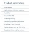 Baseus Encok 3.5 mm Wire Earphone H13 with HiFi Sound Quality.