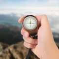 Vintage Portable Mini Compass with Strap Outdoor Survival Tool ZH. 