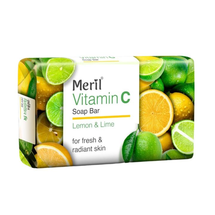 Meril Vitamin C Soap Bar - Lemon & Lime 100gm