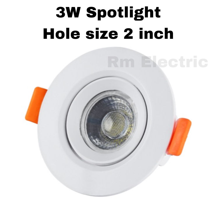 3 Watt Led Spot Light White LED Spotlight 3W With Downlight 6500K Conceal LED Spot Light 3W White