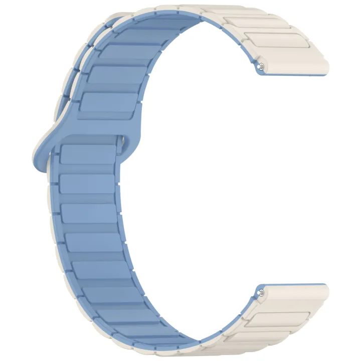 (NEW)%20Two%20Color%20Magnetic%20Buckle%20Silicone%20Watch%20Band%20For%20Redmi%20Watch%205%20Active%20-%20Image%204