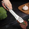 1pcs Stainless Steel Food Tongs Kitchen Tongs Utensil Clip Cooking Clip Accessories Salad Serving BBQ Tools.