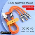 PD120W Ultra-fast Charging Line Digital Multi-function Three-in-one Charging Power Supply USB-C Line Compatible With Samsung.