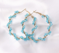 Fashionable Hollow Round Crystal Earring for Women New Collection 2024 - Trendy Spiral Drop Earrings for Girls Simple Stylish.
