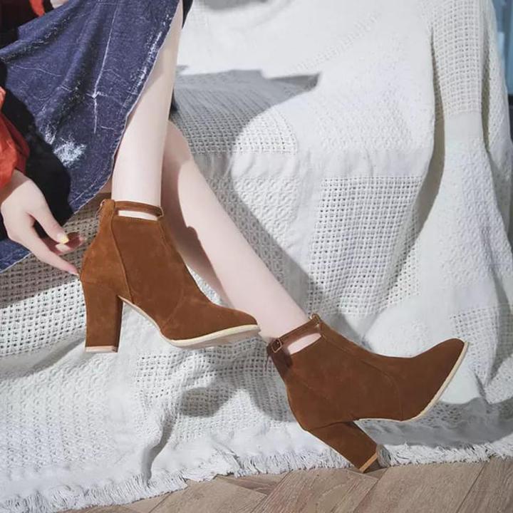 Suede womens british martin ladies boots fashionable design
