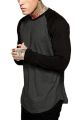 Streetwear Men Baseball Long Sleeve Splicing T-Shirt Crew Neck Fashion Casual Cago Sports Team Tee Autumn Tops. 