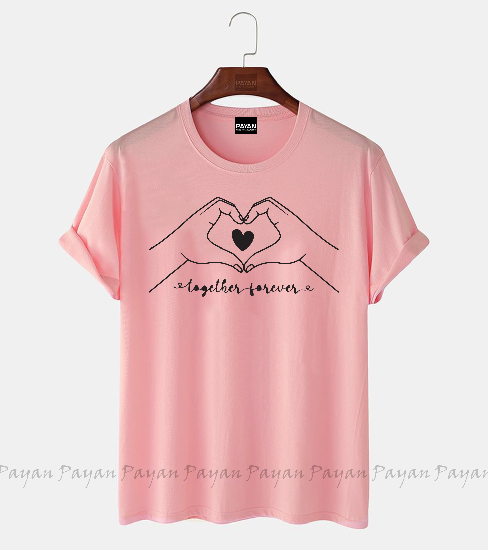 Fashion Ladies Short Sleeve Casual Girl's Love Print Jersey Fabric new T-Shirt For women's fashion