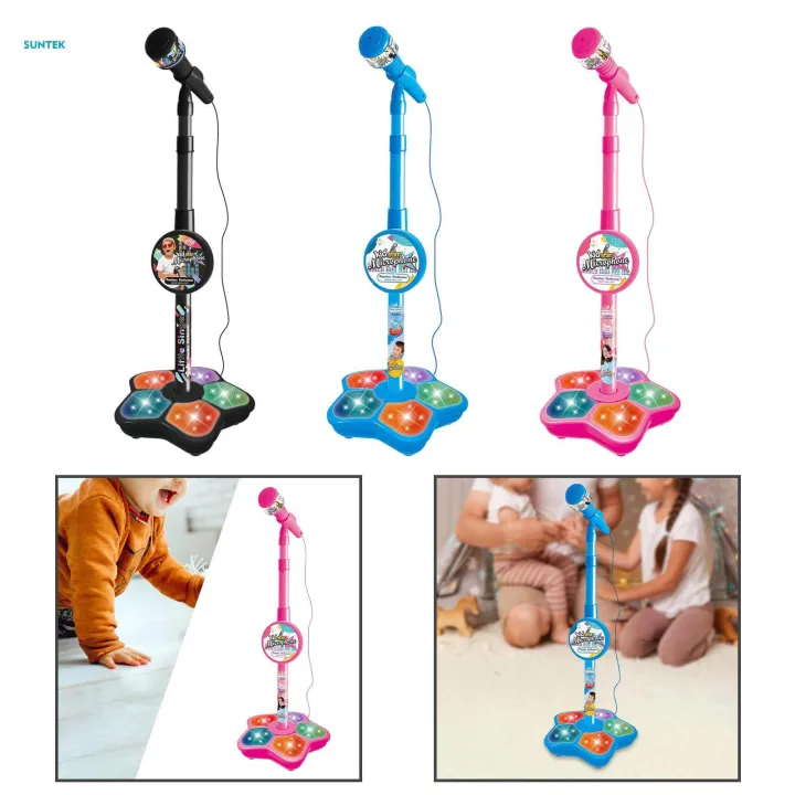 Music%20Sing%20Microphone%20Toy%20with%20Flashing%20Stage%20Lights%20Kids%20Microphone%20and%20Stand%20Girls%20Age%203+%20-%20Image%208