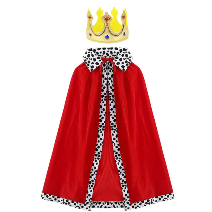 Adult%20Kids%20Cape%20King%20Prince%20Cosplay%20Costume%20Crown%20Shawl%20Parent-child%20Activity%20Party%20Performance%20Costume%20Halloween%20Cloak%20-%20Image%204