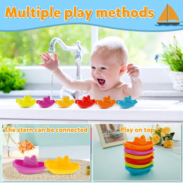 6Pcs%20Baby%20Bath%20Boat%20Toy%20Floating%20Ship%20Bath%20Toy%20Colorful%20Stackable%20Bath%20Toys%20Fun%20Baby%20Bath%20Time%20Connectable%20Boats%20for%20Kids%20-%20Image%204