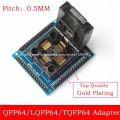 【YIYANGMAOYI111】quality Type QFP64 TQFP64 LQFP64 socket adapter IC test socket programmer qfp64 socket tqfp64. 