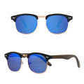 GCV Handmade Classic Leading Par Wooden Sunglasses Men Women Polarized UV400 Protection Semi-Rimless Retro Eyewear Oculos Party. 