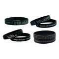 New Inspiring Bracelets Motivational Be yourself, Change The World Create Dream Inspirational Silicone Wristband Rubber Bracelet. 