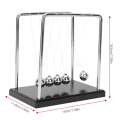 Newton's Cradle Balance Balls, Portable Desktop Metal Balance Pendulum Ball Physics Science Gadget Tool for Office Games Desktop Decoration. 
