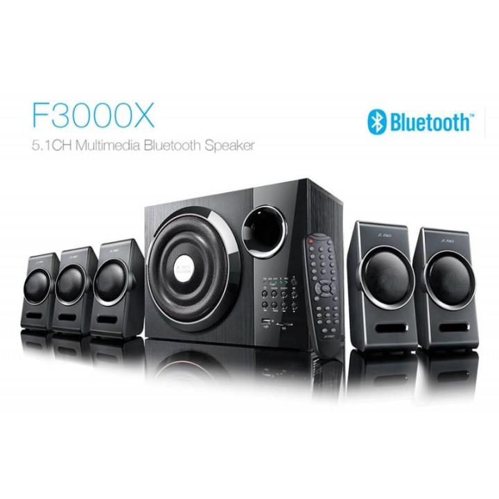 F&D 3000X 5.1 Channel Multimedia Speakers (Black)