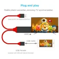 converter 1M HDMI Phone To TV Adapter Cable Universal Android Phone Micro USB Type C EZCast Connect. 