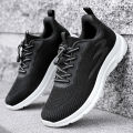 Walking shoes 2024 new men's shoes wholesale breathable middle-aged and elderly soft-soled running shoes couple elderly travel shoes. 