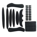 4 Pack Universal Cycling Replacement Sponge Pads Set Helmet Cushions Kit for Bike Cycling Motorcycle Helmet,Black.