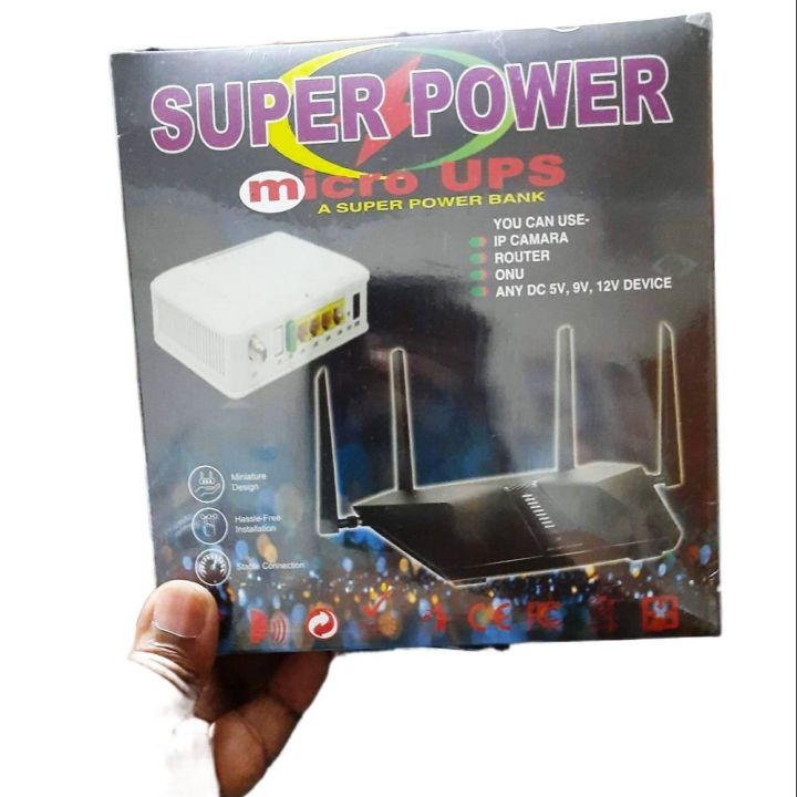 super power Micro Ups for Router Backup
