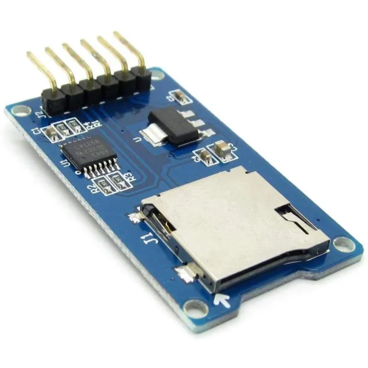 MICRO SD TF Card Module 6Pin Micro SD Card & SDHC High Speed Card Mini Micro SD Card Module TF Card Reader Module Adapters SPI Interfaces With Level Converter Chip For Arduino