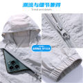 2023New Men's Sun Protection Clothing Summer Light and Breathable Sun Protection Value50+Ice Silk Sun Protection Clothing Men's Wind Shield. 