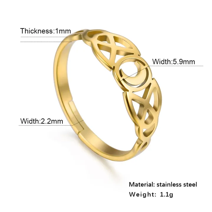 COOLTIME%20Moon%20Finger%20Ring%20for%20Triquetera%20Irish%20Knot%20Steel%20Color%20Stainless%20Steel%20Gifts%20for%20Men%20Lover%20Couple%20Rings%20Jewelry%20-%20Image%202