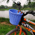 Storage Pouch Mountain Bike Removable Handlebar Basket Carrier Pannier Children Vintage Rattan Bicycle Baskets.