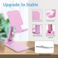 Foldable FOLDING DESKTOP PHONE STAND Mobile Phone Holder Stand ( BLACK ).