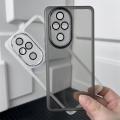 luxury Lens Film Case for Honor 200 Pro 5G 360 camera protective Soft TPU Phone back cover Honor200 200Pro Honor200Pro Clear bag. 