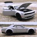 1:32 Dodge Challenger Hellcat SRT Die-Cast Vehicles Alloy Model Car Toys For Gift Collection.