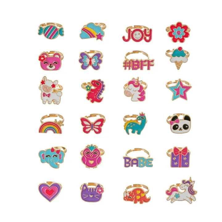Korean%20Jewelry%20Funny%20Animal%20Unicorn%20Adjustable%20Multiple%20Ring%20For%20Kids%20Girls%20Gift%20Ideas%20Cartoon%20Enamel%20Children%20Rings%20Accessories%20-%20Image%206