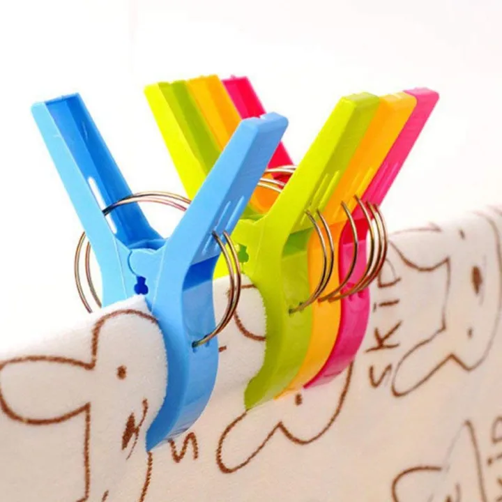 Durable%20Pack%20of%208%20Large%20Bright%20Colour%20Plastic%20Beach%20Towel%20Pegs%20Clips%20for%20Sunbed,%20various%20colours%20-%20Image%206