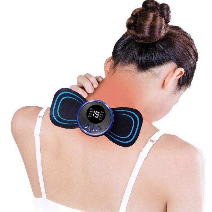 EMS Neck Massager Mini Cervical Spine Cervical Heating Massage Stickers