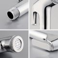 RAYA ABS Chrome Handheld Toilet Push Shower/ Bidet Sprayer Bathroom Shower Head Adapter Water Spray Hose Kit. 