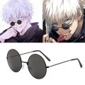 【SHOUMAN factory Store
】Anime Kaisen Glasses Gojo Satoru Steampunk Round Frame Eyewear Halloween Fashion Cosplay Accessories.